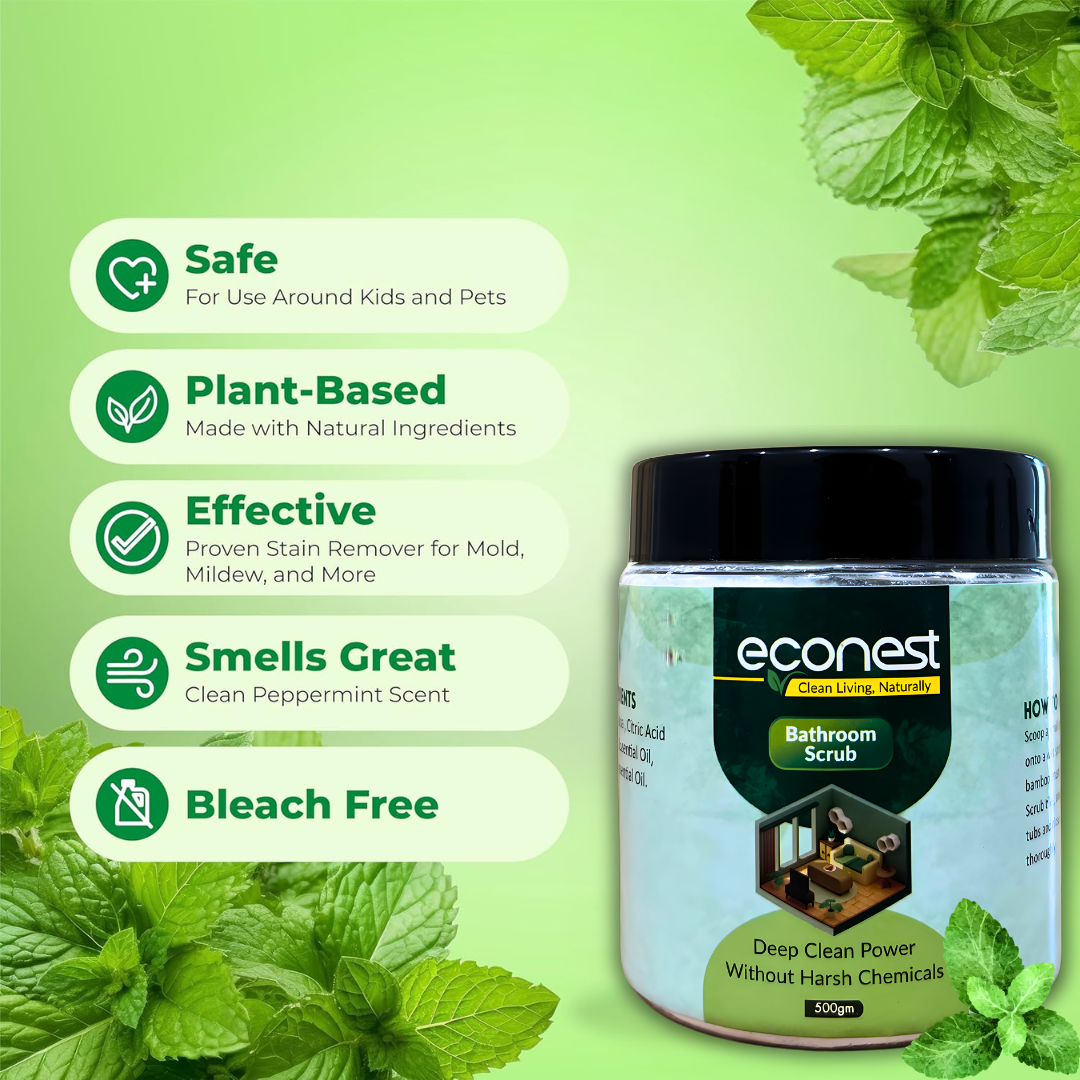 Econest Scrub Powder For Bathroom Cleaning